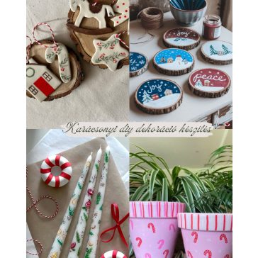 Karácsonyi diy dekoráció készítő workshop